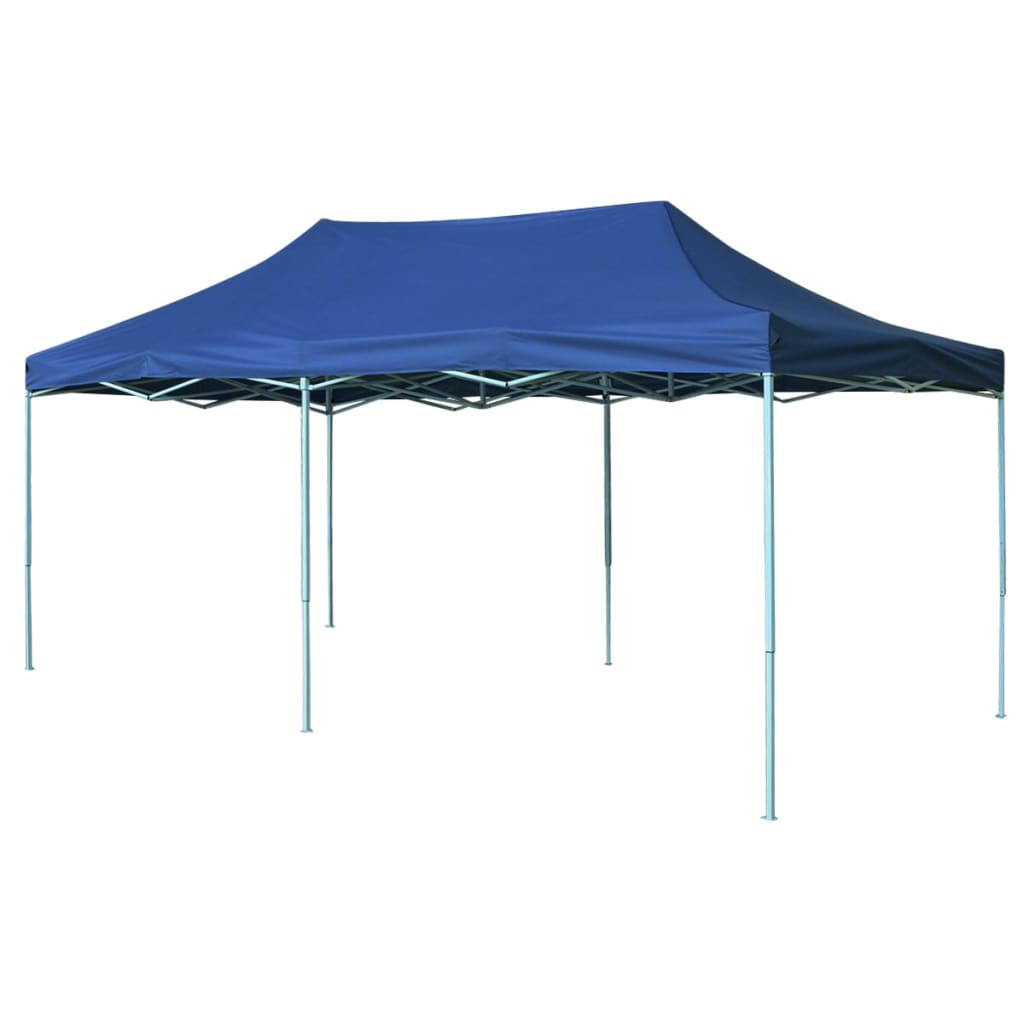 Rozkládací stan nůžkový 3 x 6 m modrý