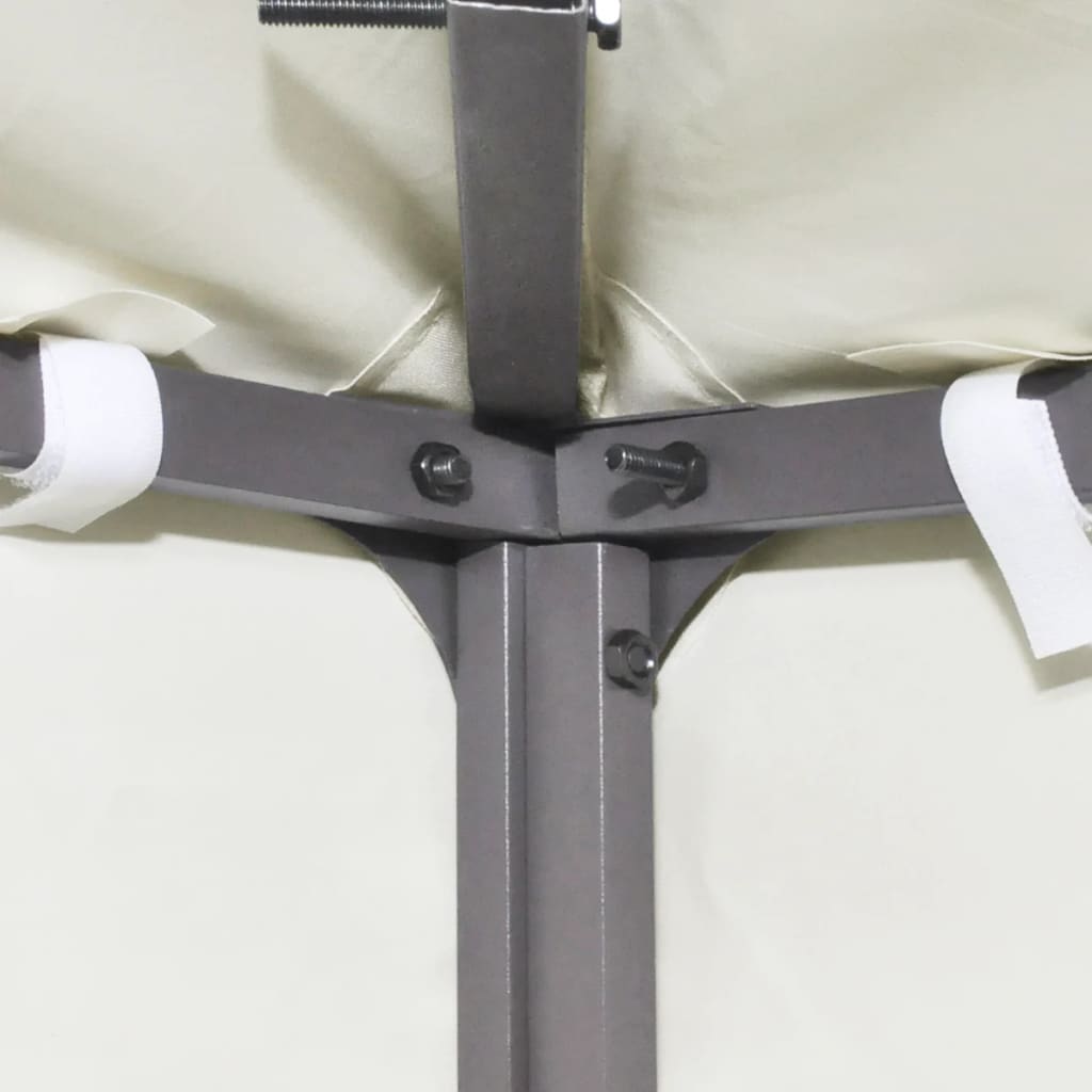 Náhradní střecha na altán 310 g/m² 4 x 3 m krémově bílá