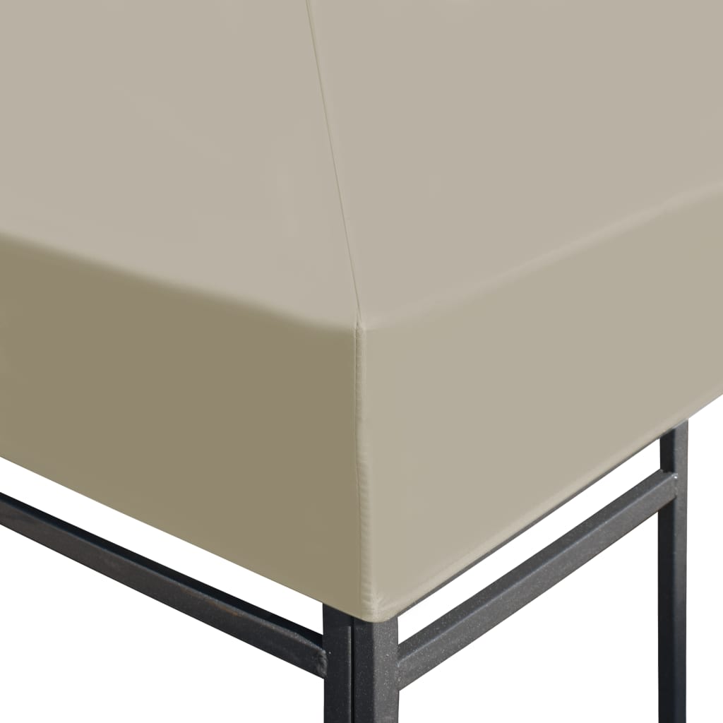 Náhradní střecha na altán 310 g/m² 4 x 3 m béžová