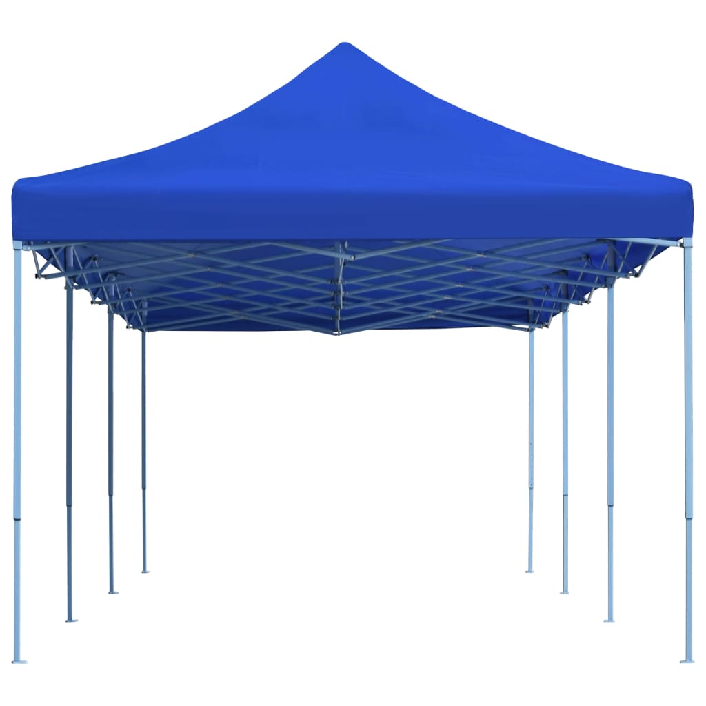 Skládací nůžkový party stan 3 x 9 m modrý