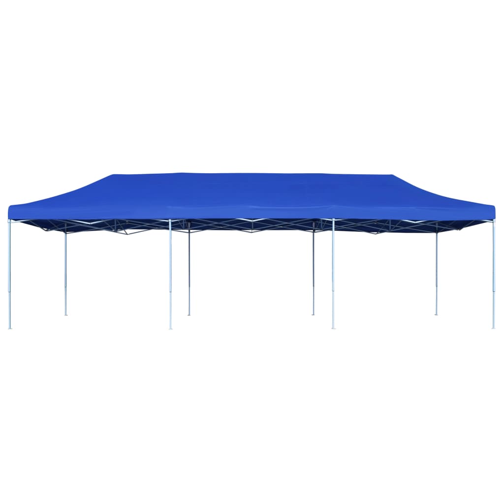Skládací nůžkový party stan 3 x 9 m modrý