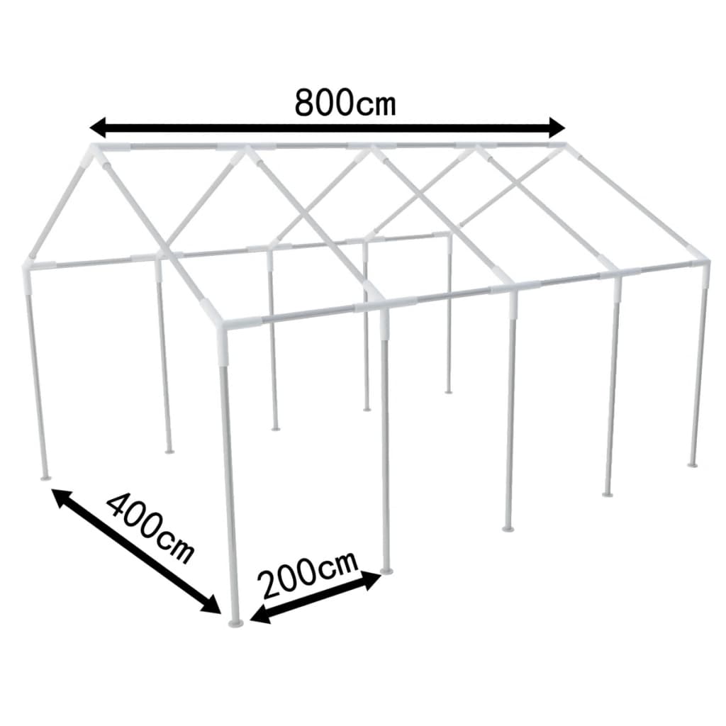 Ocelový Rám pro Párty Stan 8 x 4 m