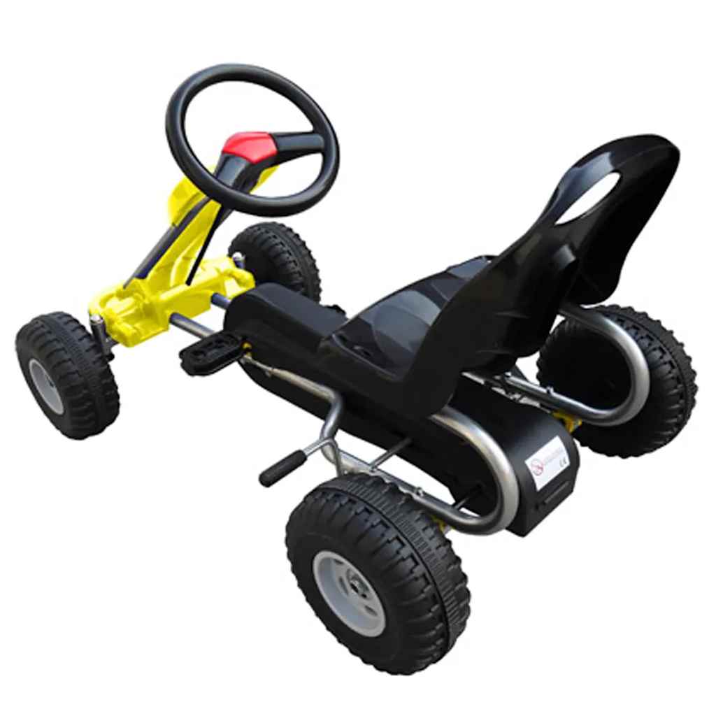 Šlapací motokára žlutá