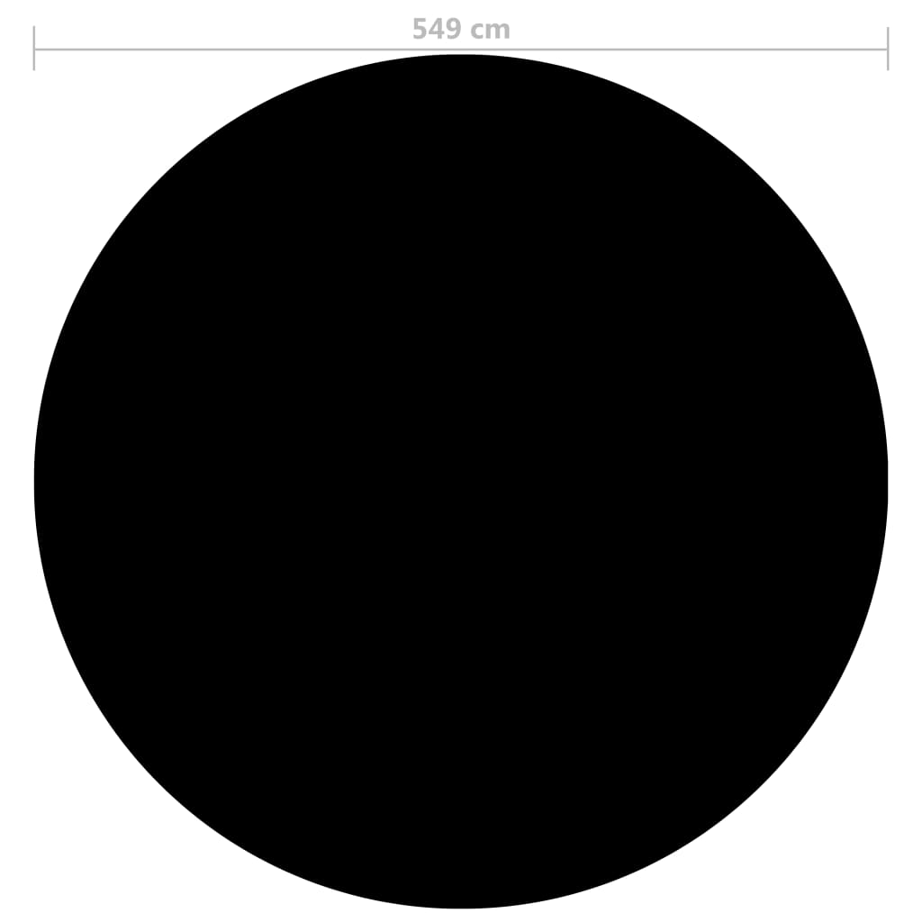 Kryt na bazén černý 549 cm PE