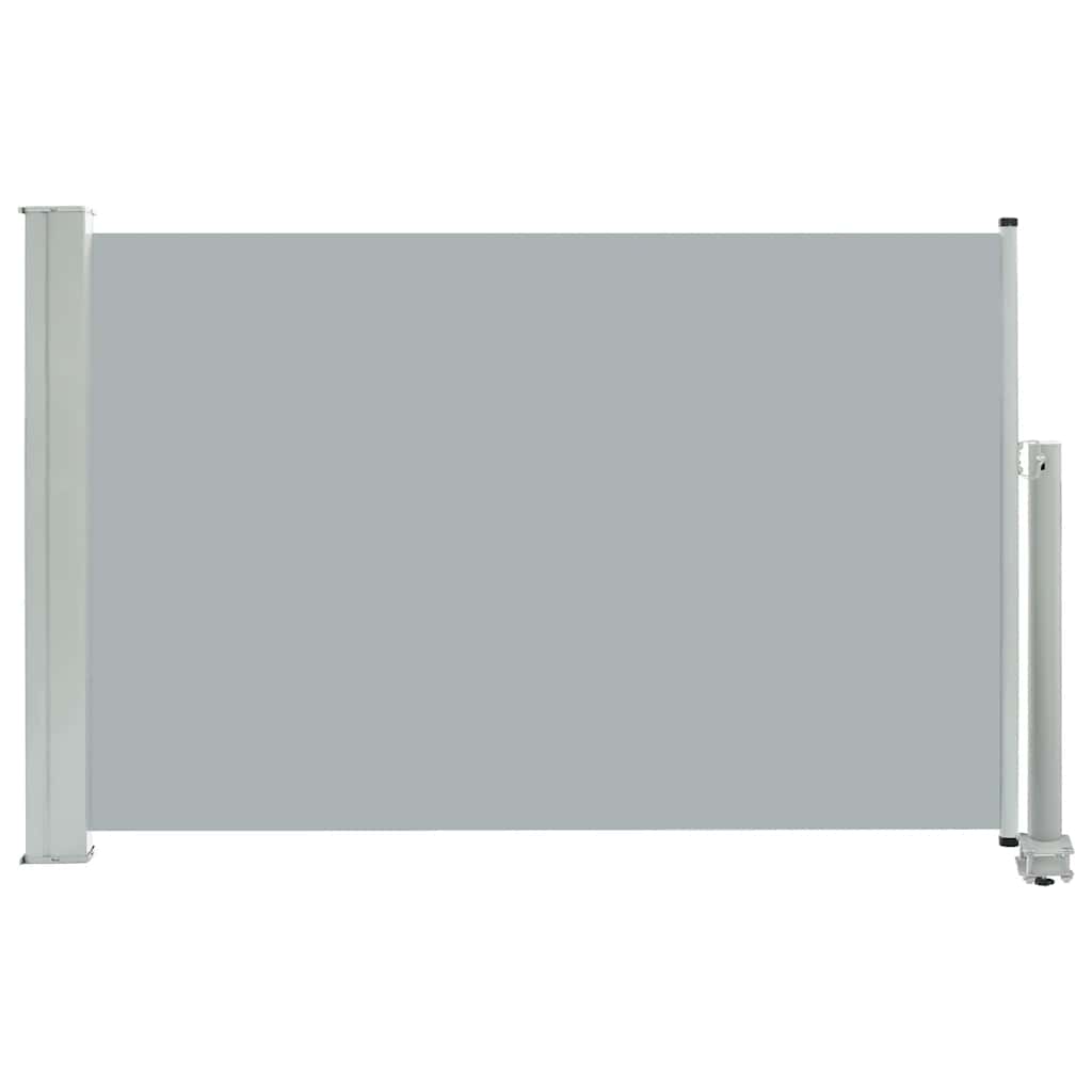 Zatahovací boční markýza / zástěna na terasu 60 x 300 cm šedá