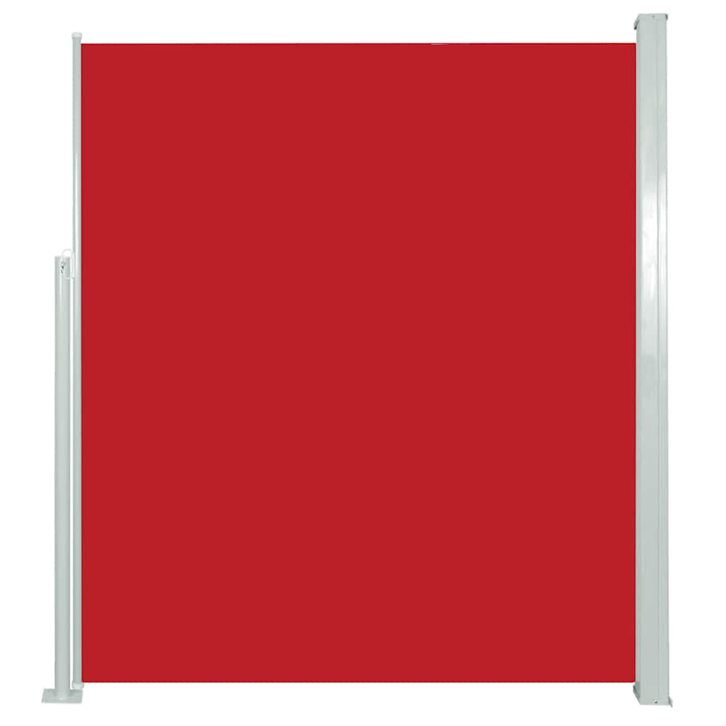 Zatahovací boční markýza/zástěna na terasu 120 x 500 cm červená