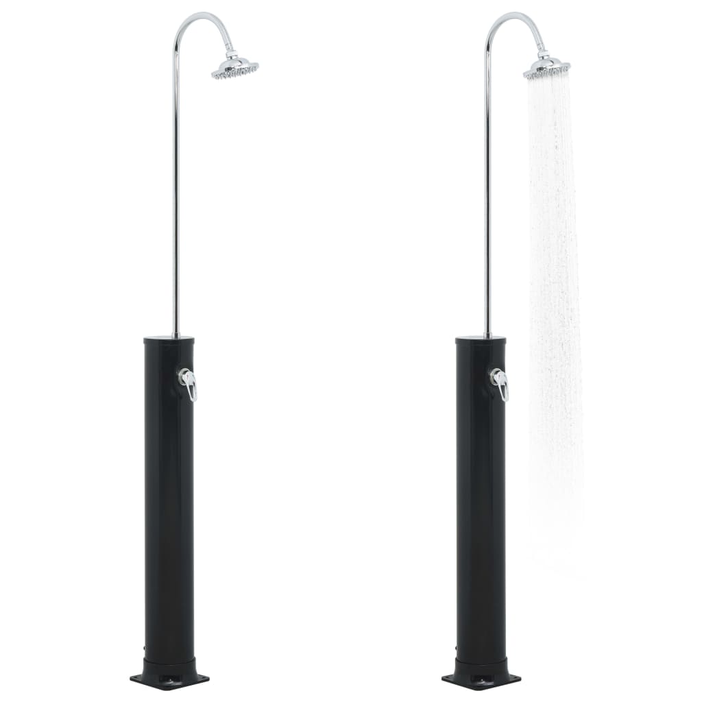 Solární sprcha černá 214 cm 20 l