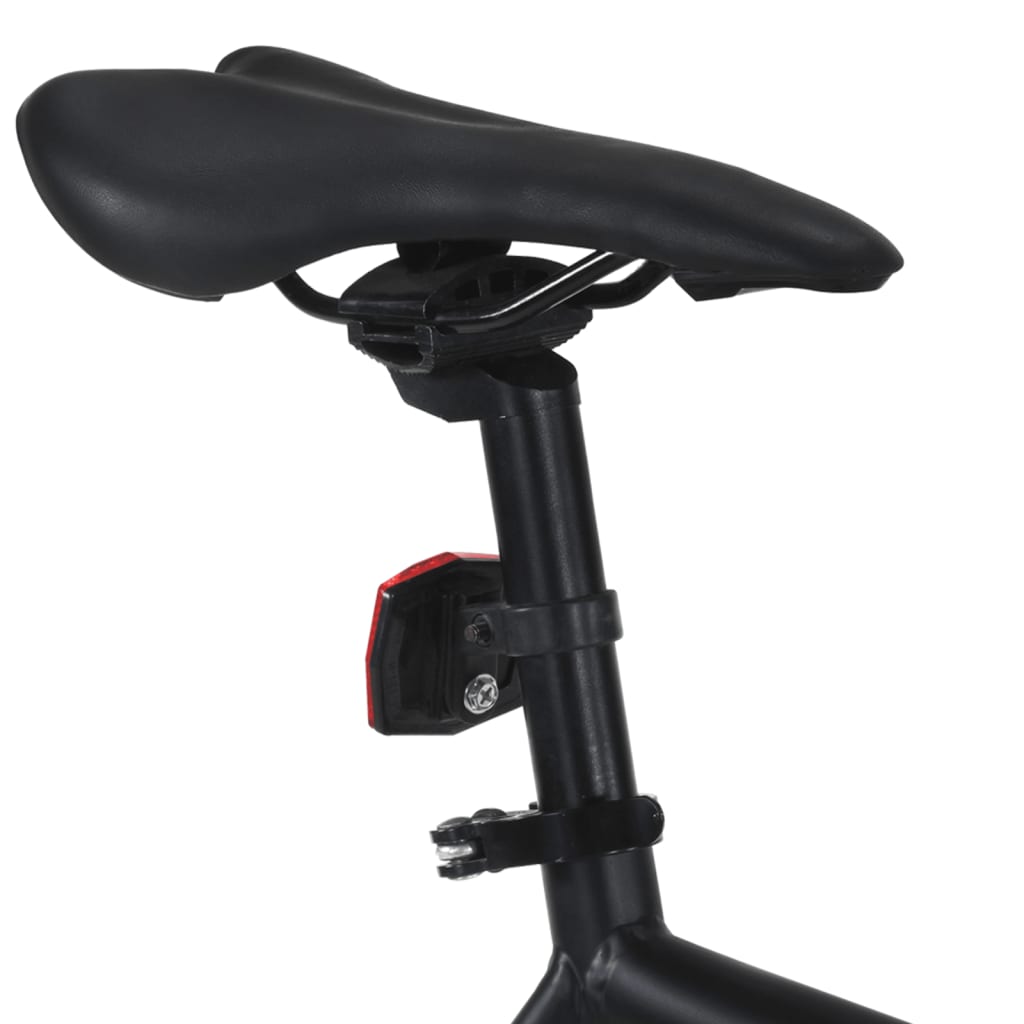 Kolo s pevným převodem černé a oranžové 700c 51 cm