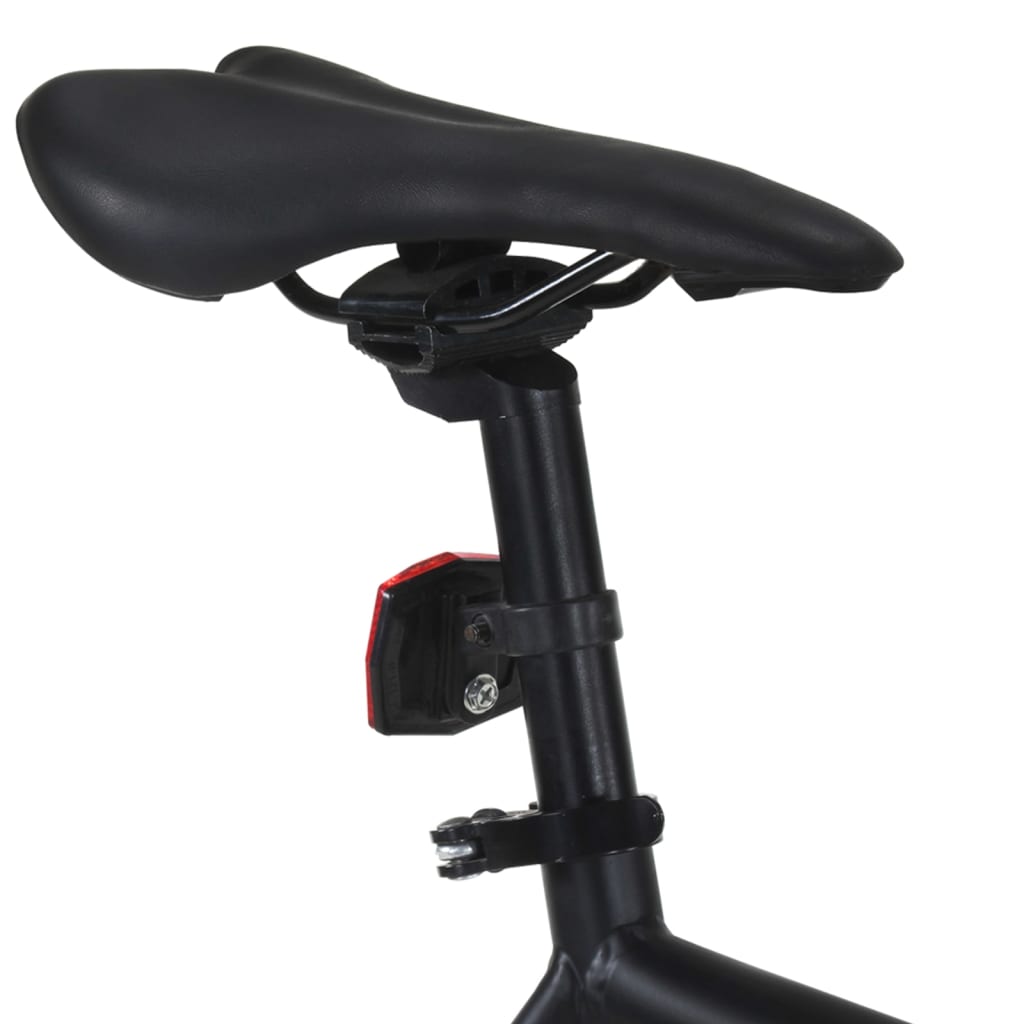 Kolo s pevným převodem černé a oranžové 700c 59 cm