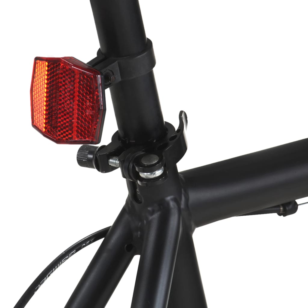 Kolo s pevným převodem černé a oranžové 700c 59 cm