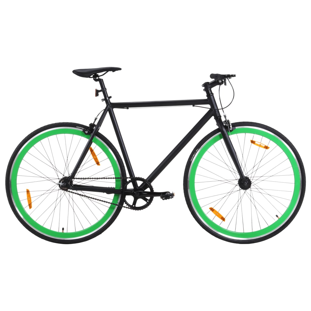 Kolo s pevným převodem černé a zelené 700c 51 cm