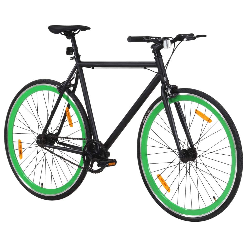 Kolo s pevným převodem černé a zelené 700c 51 cm