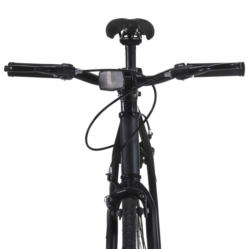 Kolo s pevným převodem černé a zelené 700c 55 cm