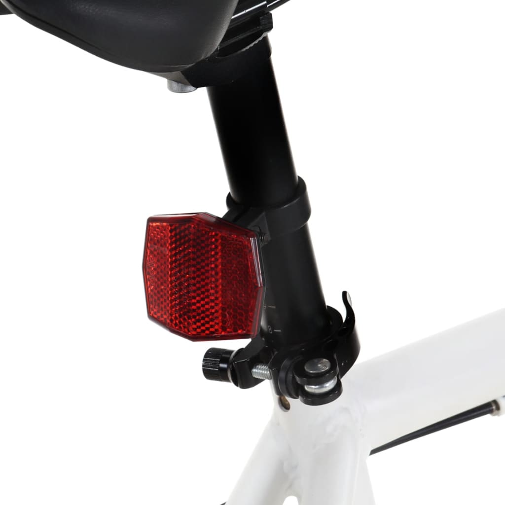 Kolo s pevným převodem bílé a černé 700c 59 cm