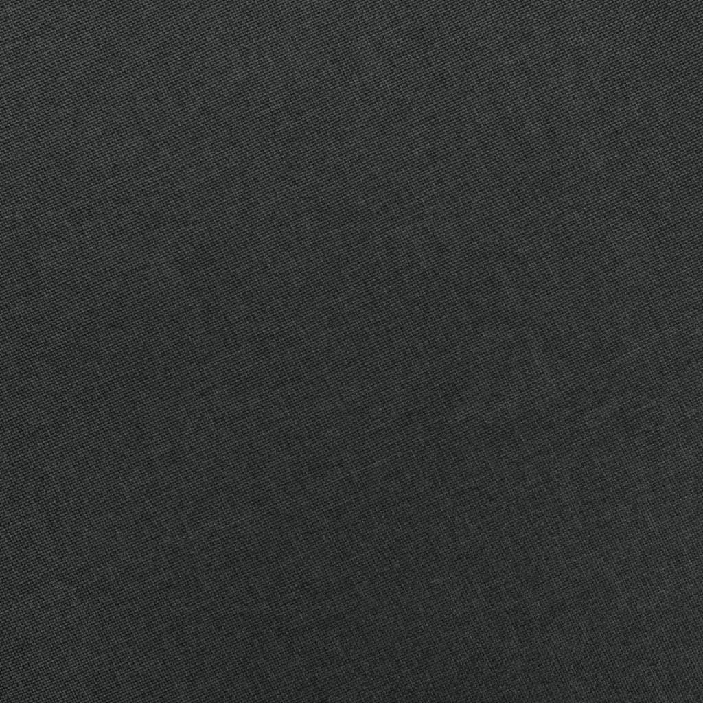 Masážní křeslo s podnožkou tmavě šedé textil