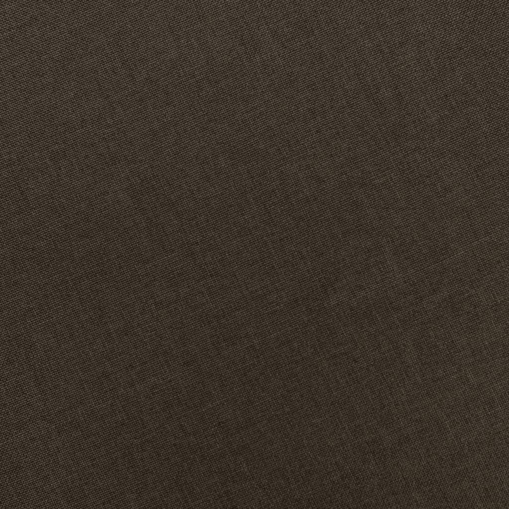 Masážní křeslo s podnožkou hnědé textil