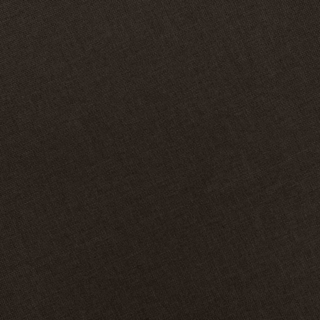 Masážní křeslo s podnožkou tmavě hnědé textil