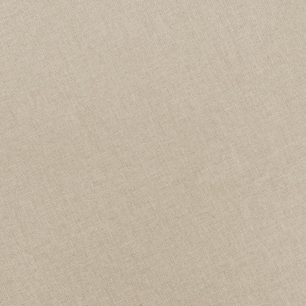 Masážní křeslo s podnožkou krémové textil