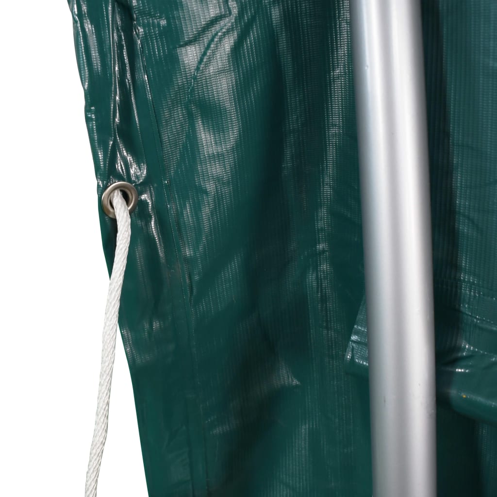 Přístřešek pro zvířata PVC 3,7 x 3,7 m zelený