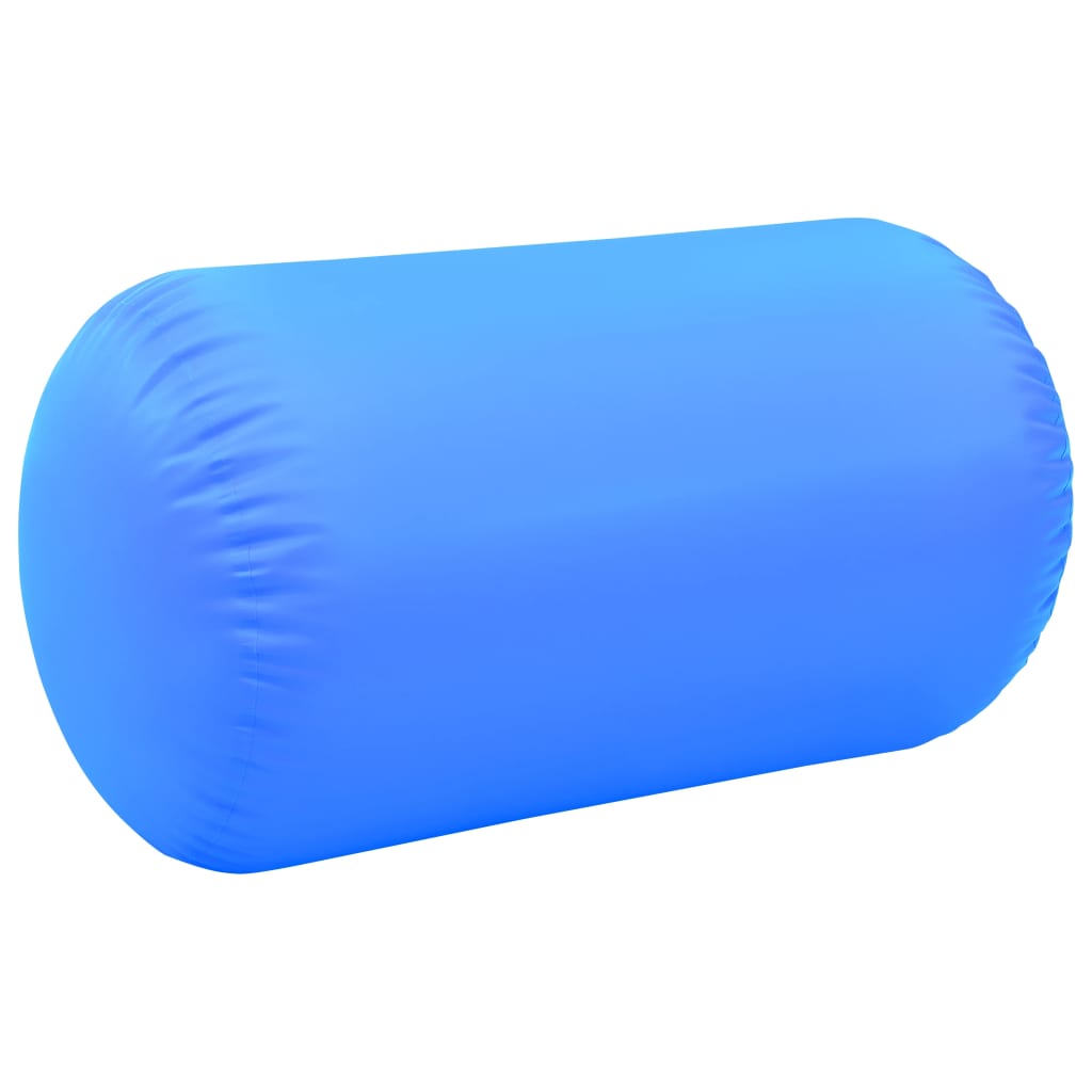 Nafukovací cvičební válec s pumpou 100 x 60 cm PVC modrý