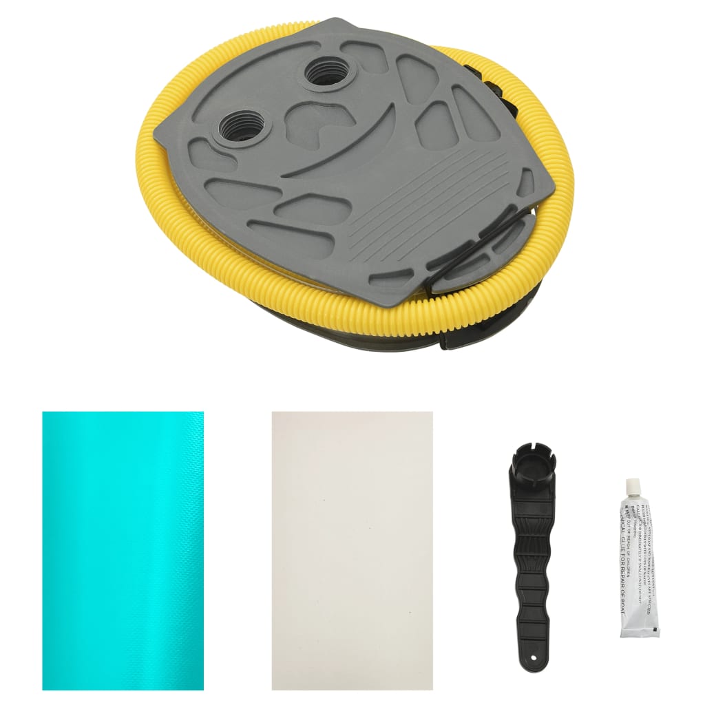 Nafukovací cvičební válec s pumpou 120 x 75 cm PVC zelený