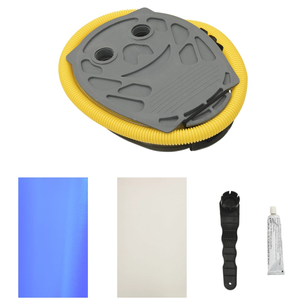 Nafukovací cvičební válec s pumpou 120 x 90 cm PVC modrý