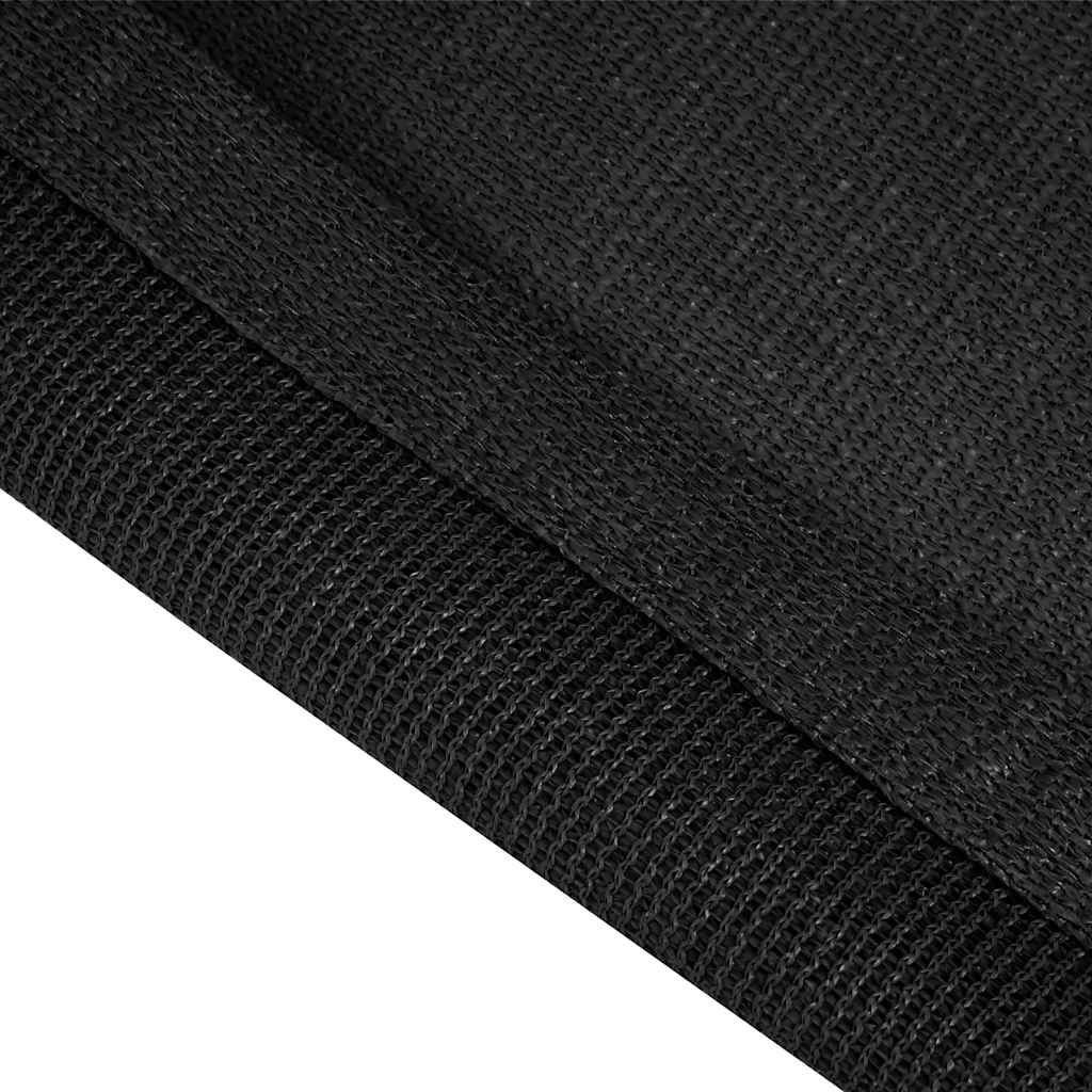 Koberec do stanu 400 x 400 cm černý HDPE