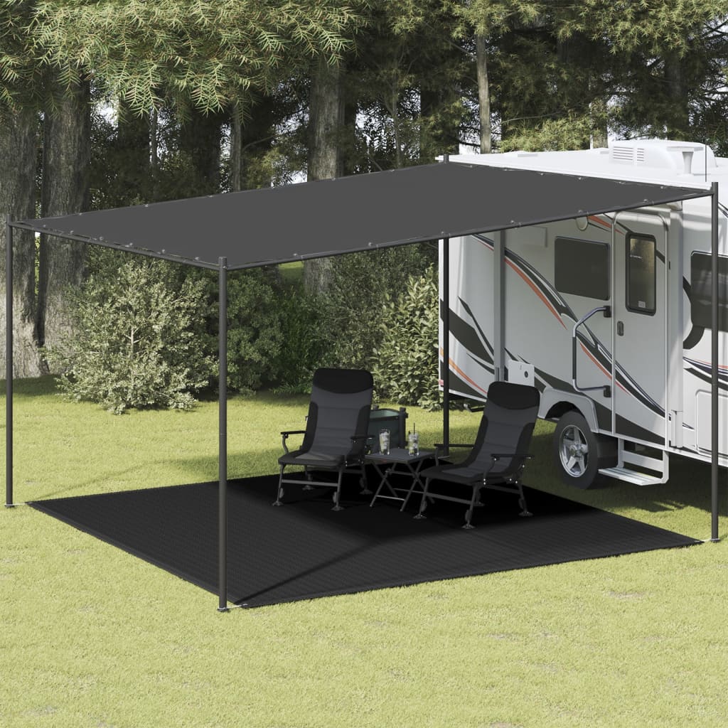 Koberec do stanu 400 x 400 cm černý HDPE