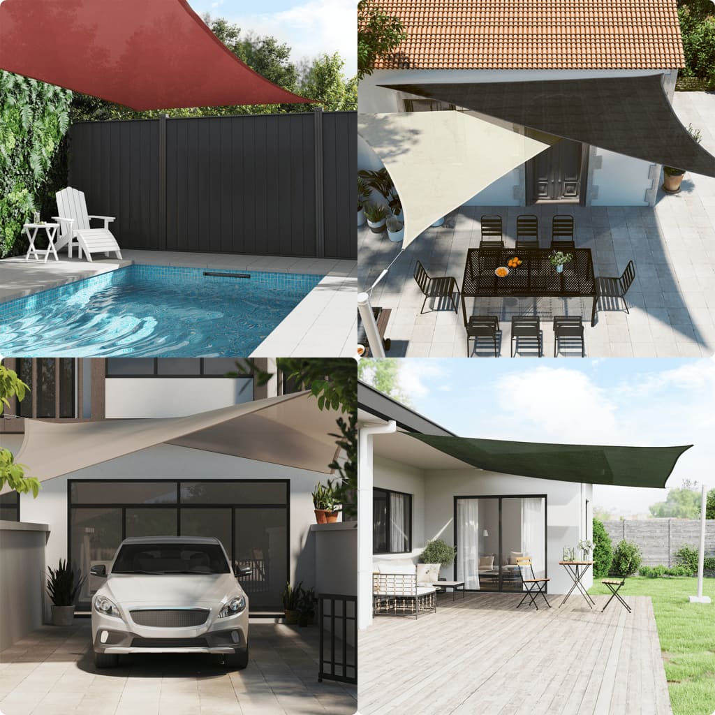 Plachta proti slunci 160 g/m² krémová 2 x 2,5 m HDPE