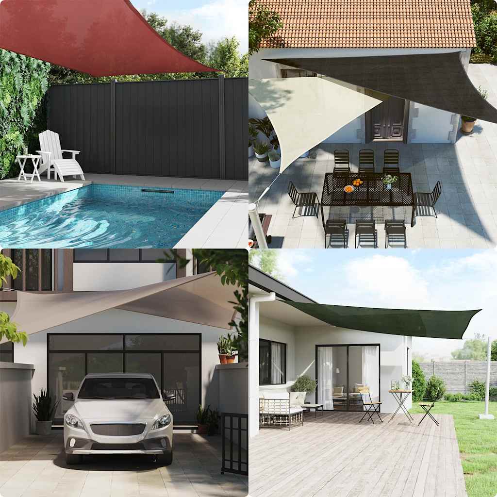Stínící plachta 160 g/m² taupe 2 x 3 m HDPE