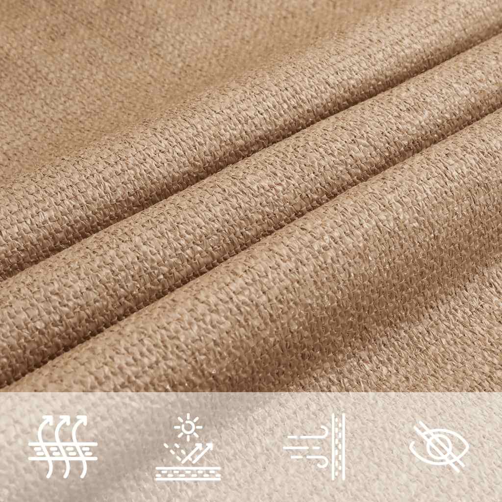 Stínící plachta 160 g/m² taupe 2 x 3 m HDPE