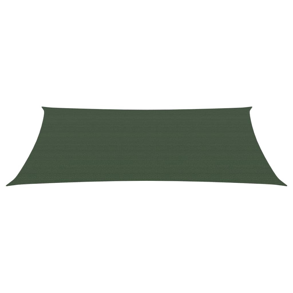 Plachta proti slunci 160 g/m² tmavě zelená 3,5 x 5 m HDPE
