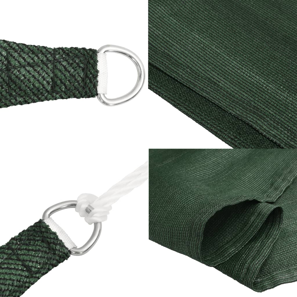 Plachta proti slunci 160 g/m² tmavě zelená 3,5 x 5 m HDPE
