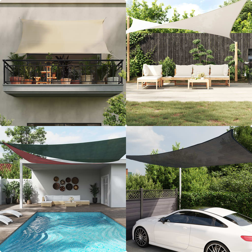 Stínicí plachta 160 g/m² modrá 2,5 x 4 m HDPE