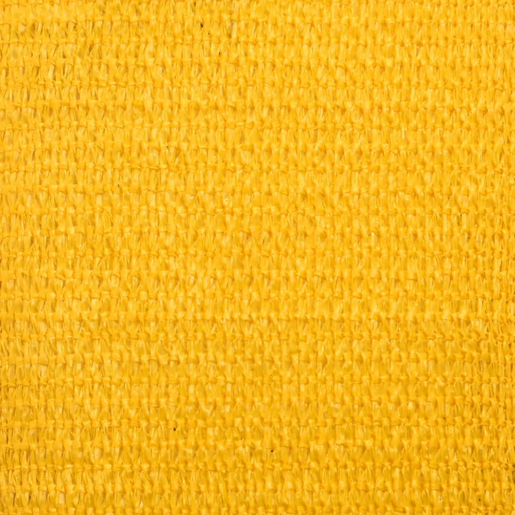Plachta proti slunci 160 g/m² čtverec žlutá 5 x 5 m HDPE