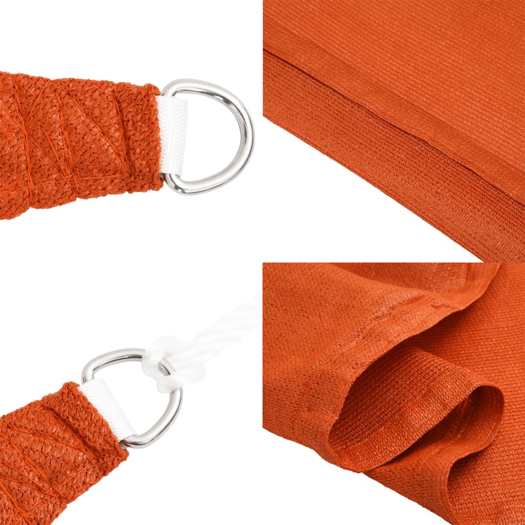 Stínící plachta 160 g/m² oranžová 3,5 x 4,5 m HDPE