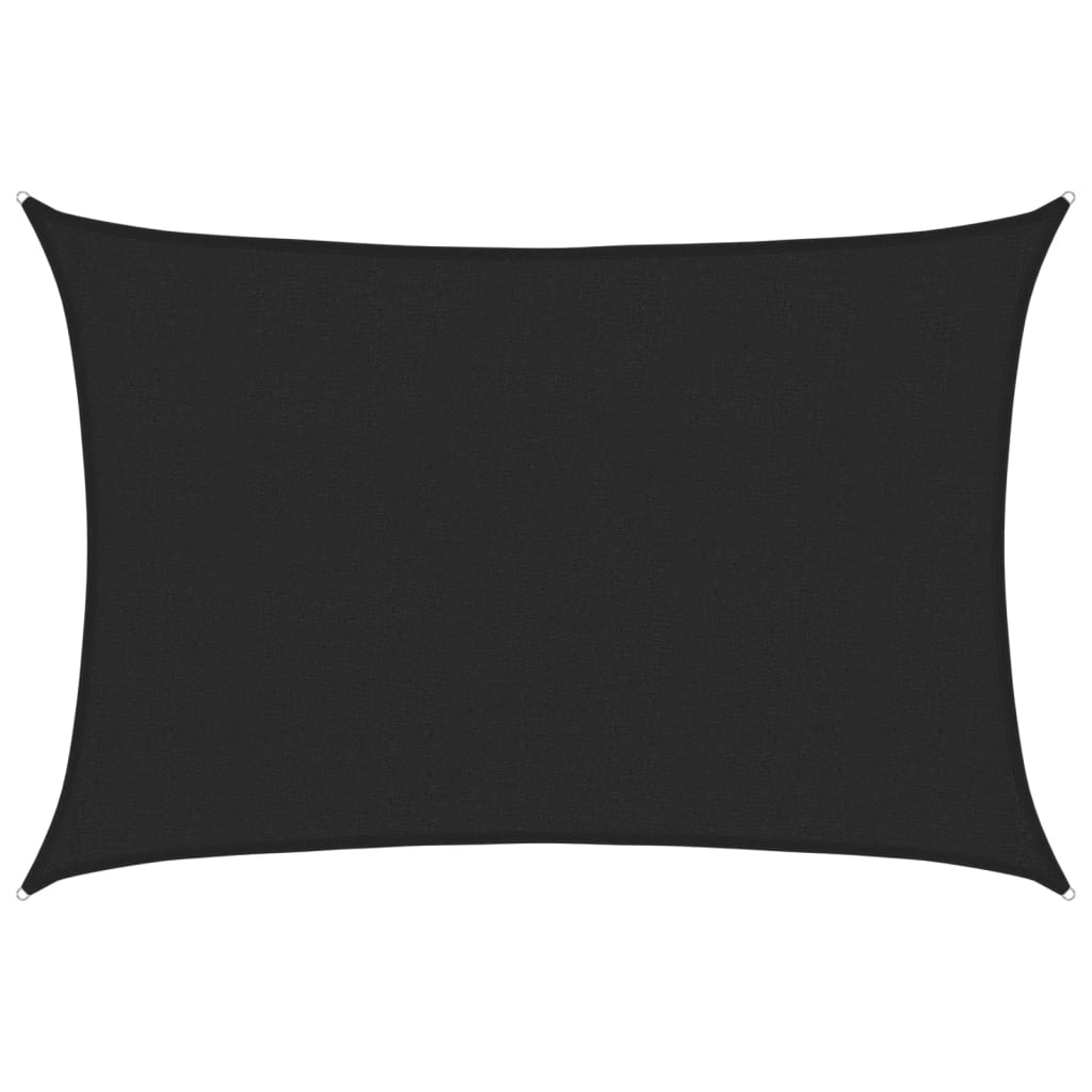 Stínící plachta 160 g/m² černá 2,5 x 3,5 m HDPE