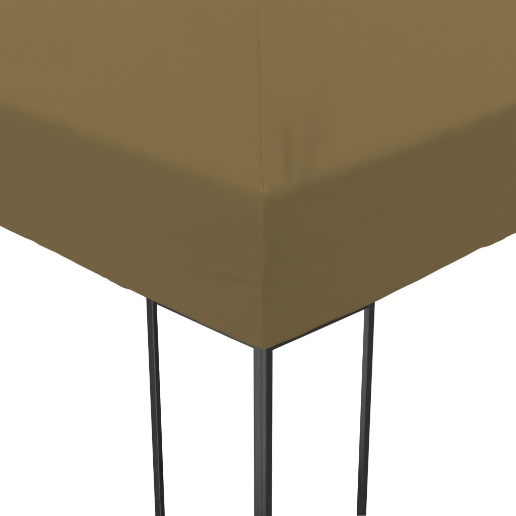 Zahradní altán 6 x 3 x 2,7 m taupe 180 g/m²