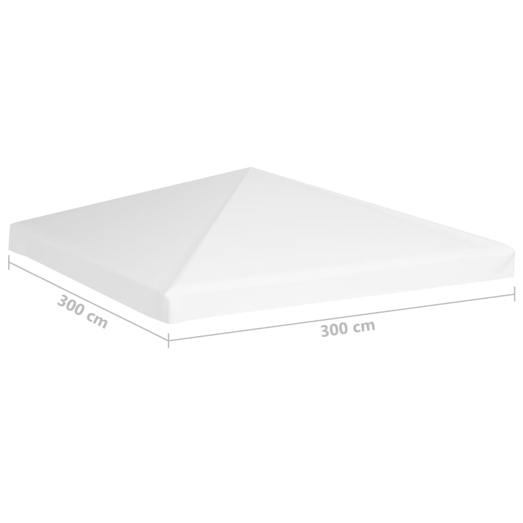 Náhradní střecha na altán 270 g/m² 3 x 3 m bílá