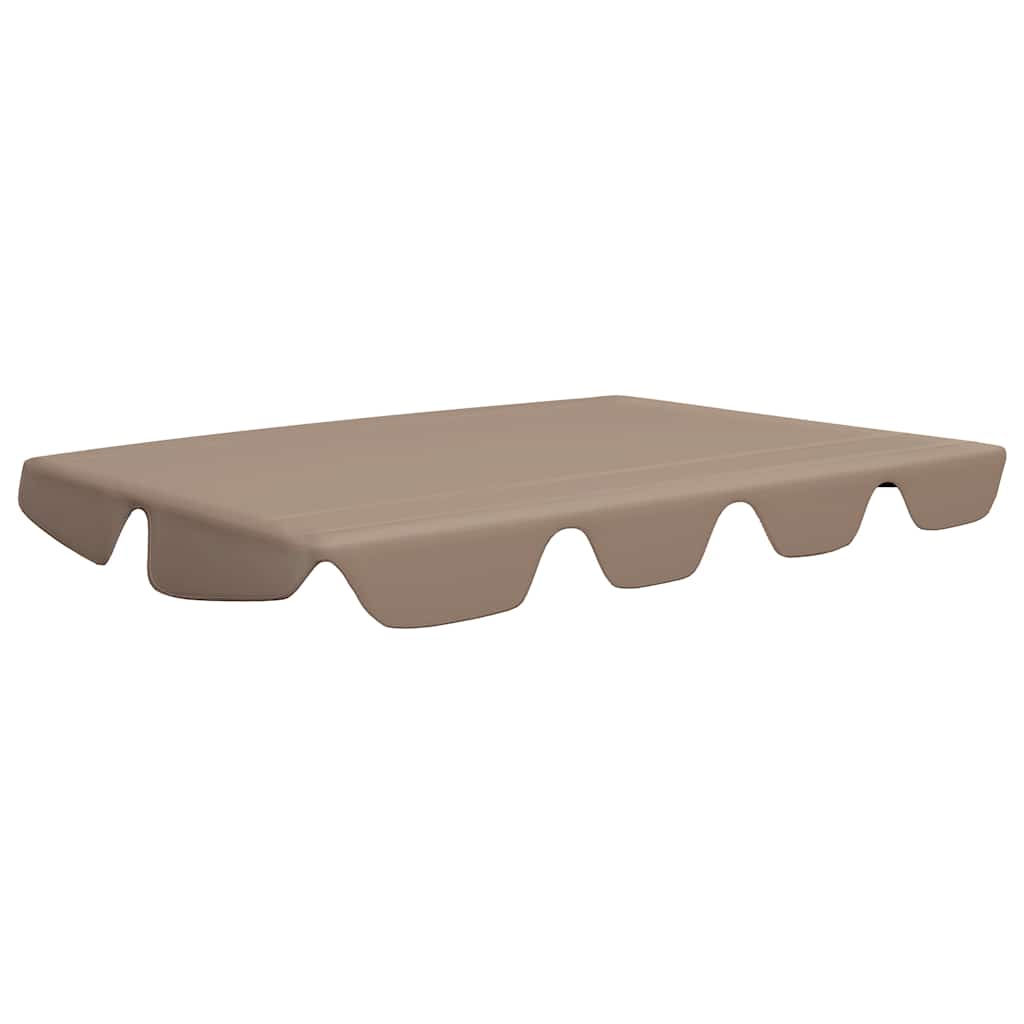 Náhradní stříška na zahradní houpačku taupe 150/130 x 105/70 cm