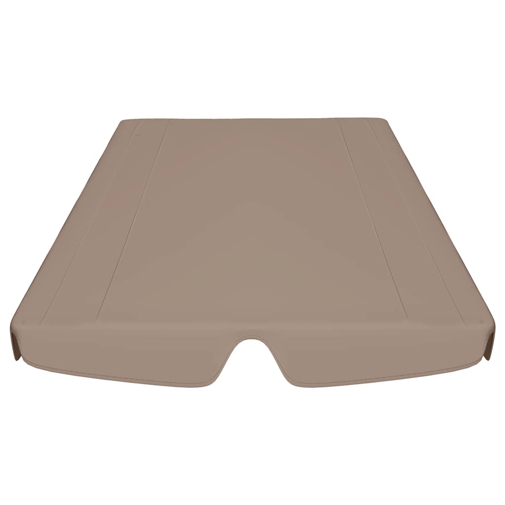 Náhradní stříška na zahradní houpačku taupe 150/130 x 105/70 cm