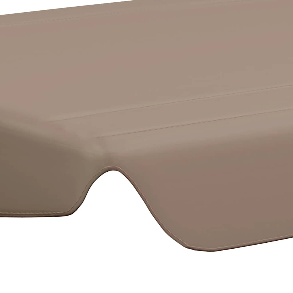 Náhradní stříška na zahradní houpačku taupe 150/130 x 105/70 cm
