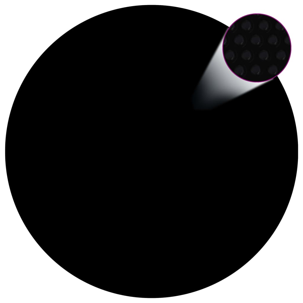 Plovoucí PE solární plachta na bazén 488 cm černo-modrá