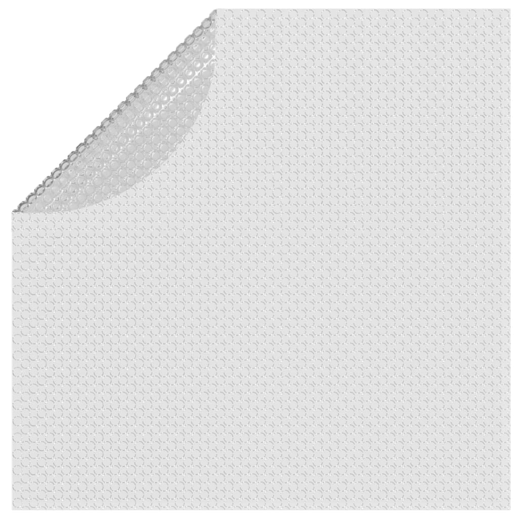 Plovoucí PE solární plachta na bazén 381 cm šedá