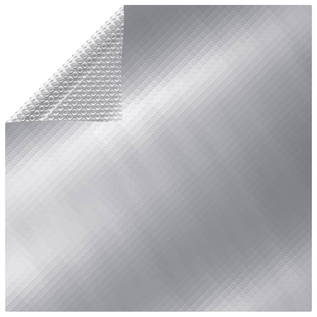 Obdélníkový kryt na bazén 800 x 500 cm PE stříbrný