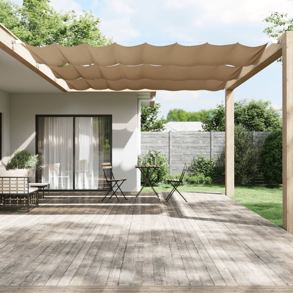 Vertikální markýza taupe 180 x 1 000 cm oxfordská látka