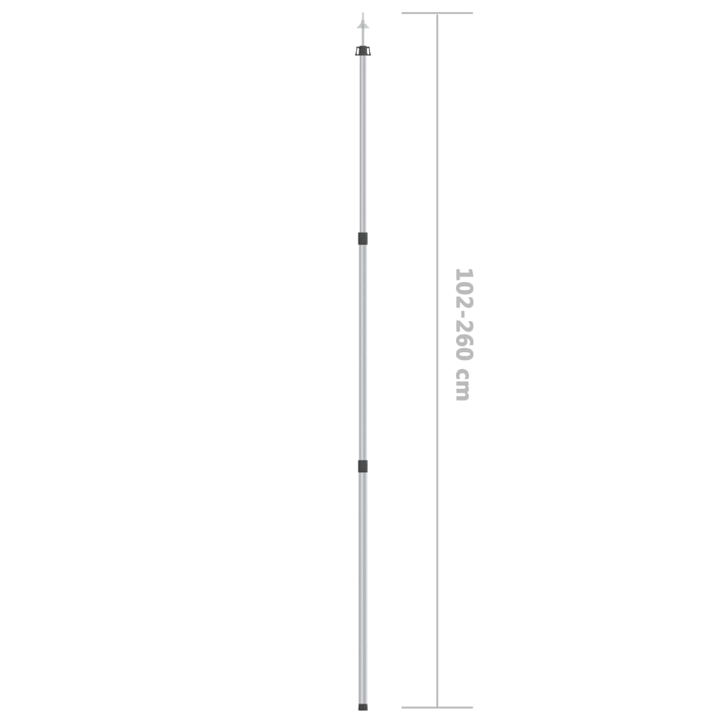 Teleskopické tyče pro celtu s délkou 102–260 cm 2 ks hliník