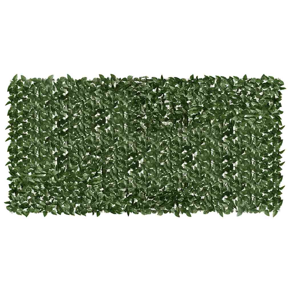 Balkónová zástěna s tmavě zelenými listy 300 x 150 cm