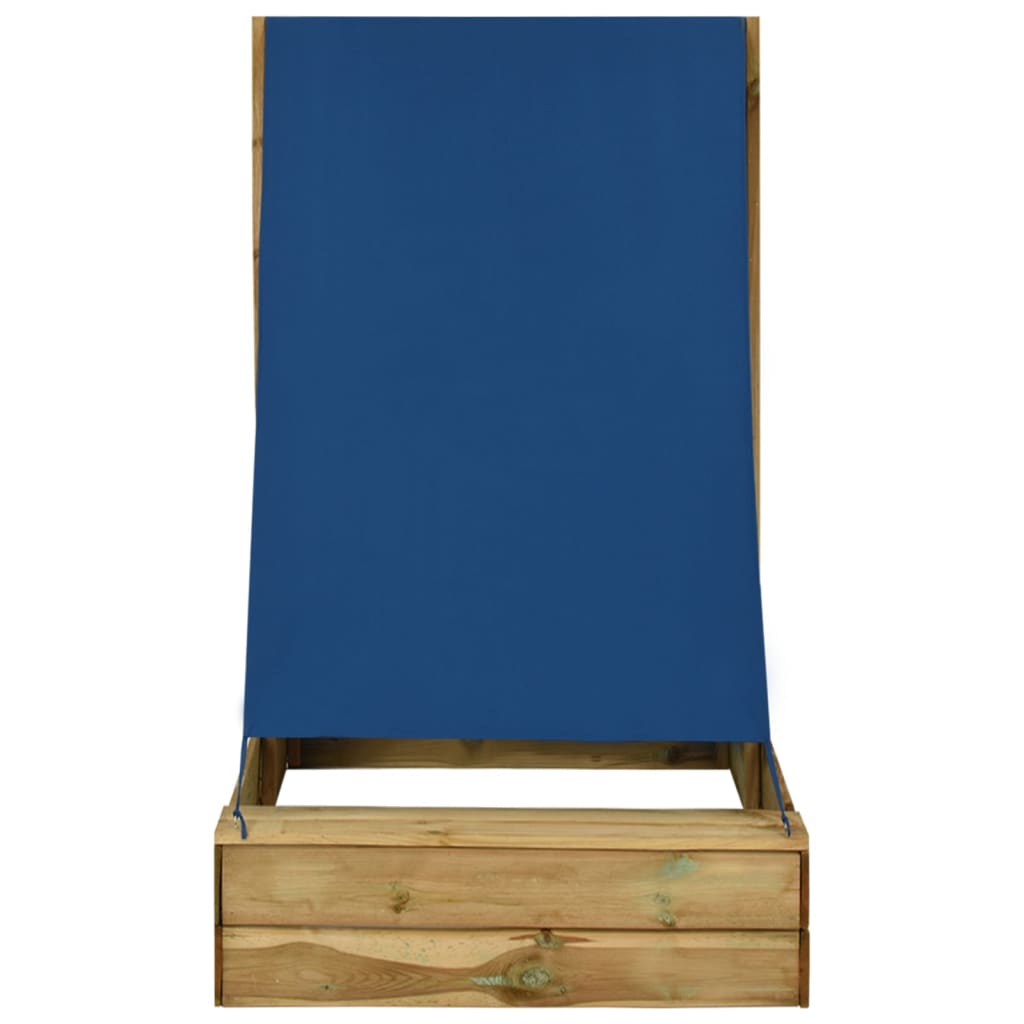 Pískoviště se stříškou 80 x 60 x 97,5 cm impregnovaná borovice