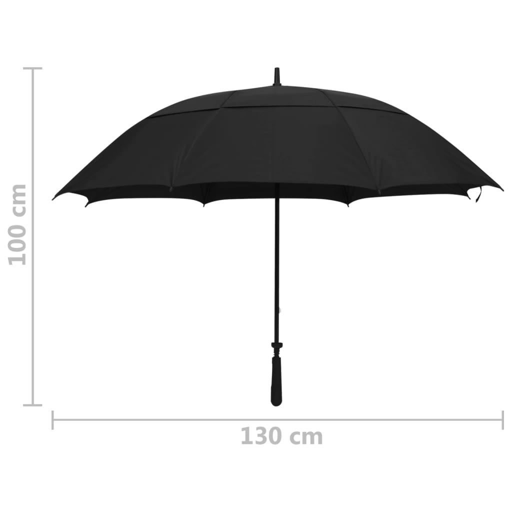 Deštník černý 130 cm